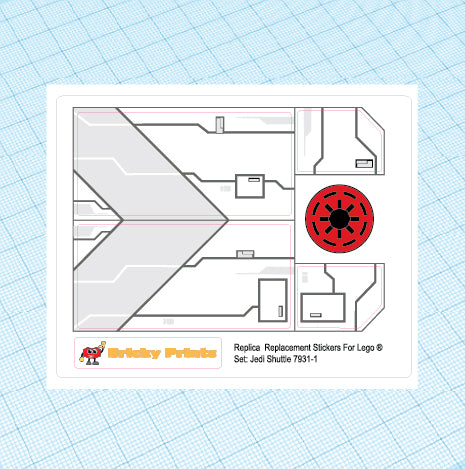 Replica Replacement sticker Set: T-6 Jedi Shuttle 7931