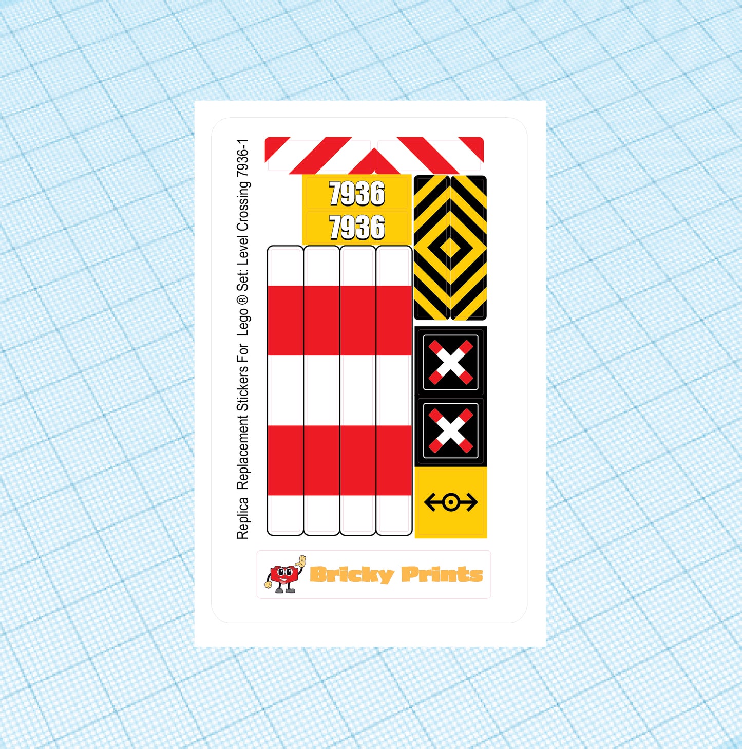 Replica Replacement sticker Set: Level Crossing 7936