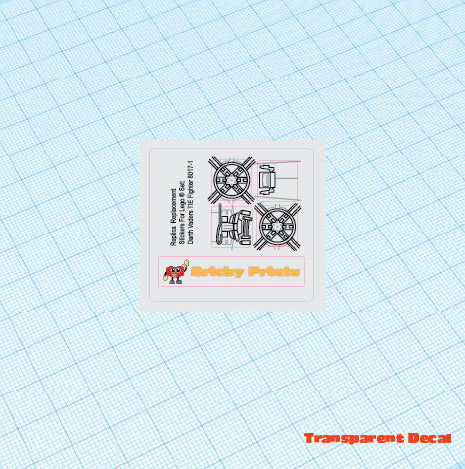 Replica Replacement sticker Set: Darth Vaders TIE Fighter 8017