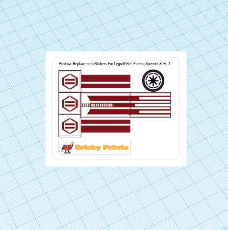 Replica Replacement sticker Set: Freeco Speeder 8085