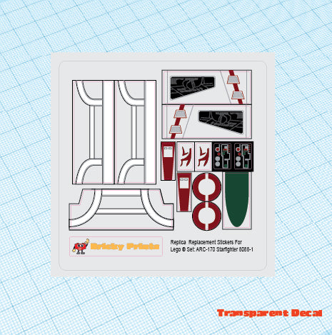 Replica Replacement sticker Set: ARC-170 Starfighter 8088