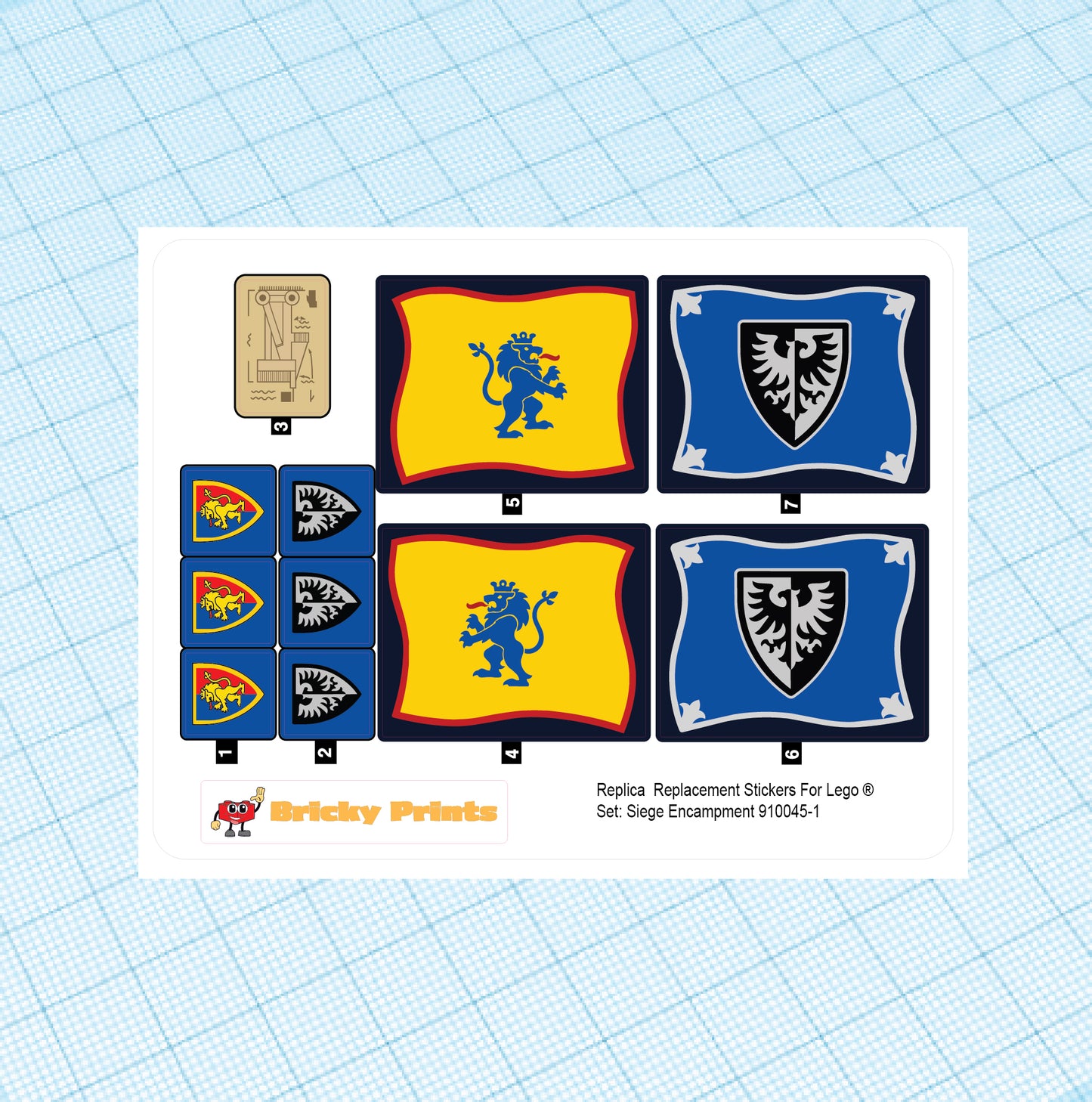 Replica Replacement sticker Set: Siege Encampment 910045