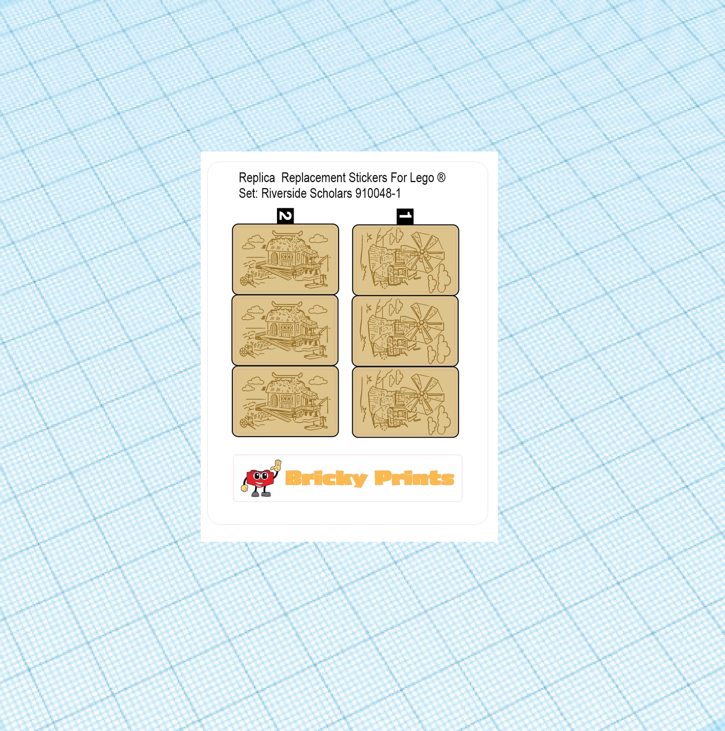 Replica Replacement sticker Set: Riverside Scholars 910048