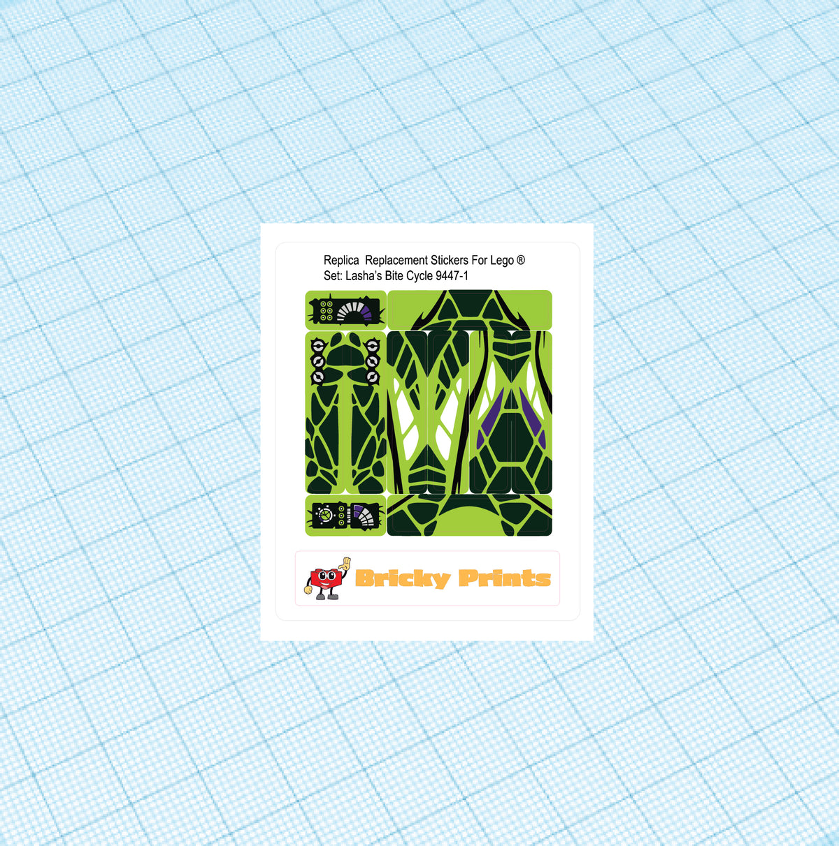 Replica Replacement sticker set: Lasha's Bite Cycle 9447