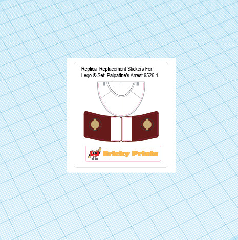 Replica Replacement sticker Set: Palpatine's Arrest 9526