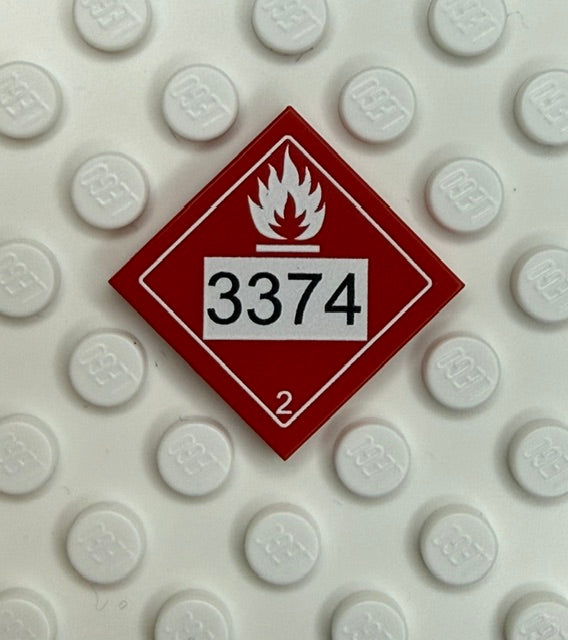 GHS 2x2 Tile: Flammable 3374