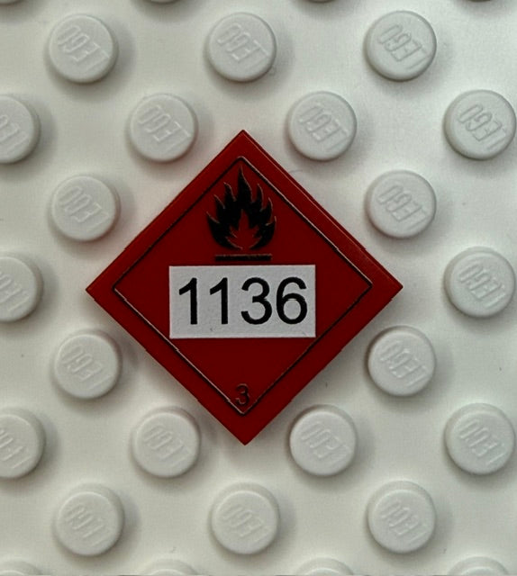 GHS 2x2 Tile: Flammable 1136