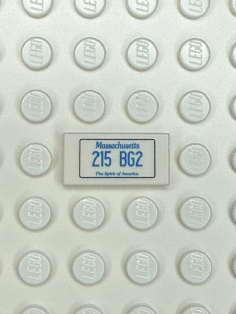 MA: US Based License Plate 1x2 Tile