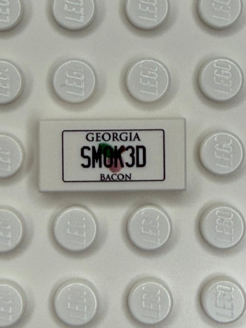 GA: US Based License Plate 1x2 Tile