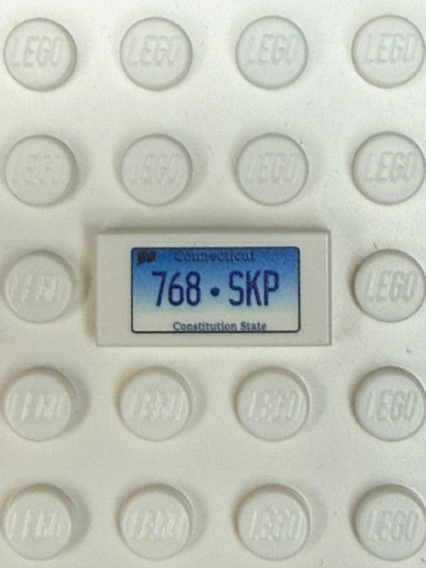 CT: US Based License Plate 1x2 Tile