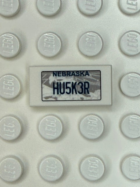 NE: US Based License Plate 1x2 Tile