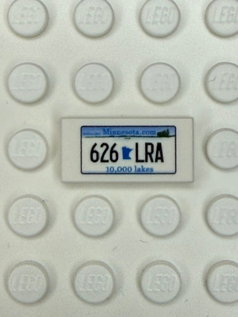 MN: US Based License Plate 1x2 Tile