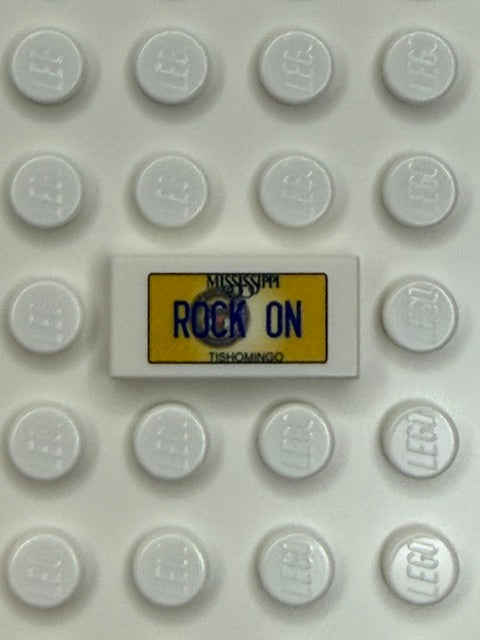 MS: US Based License Plate 1x2 Tile