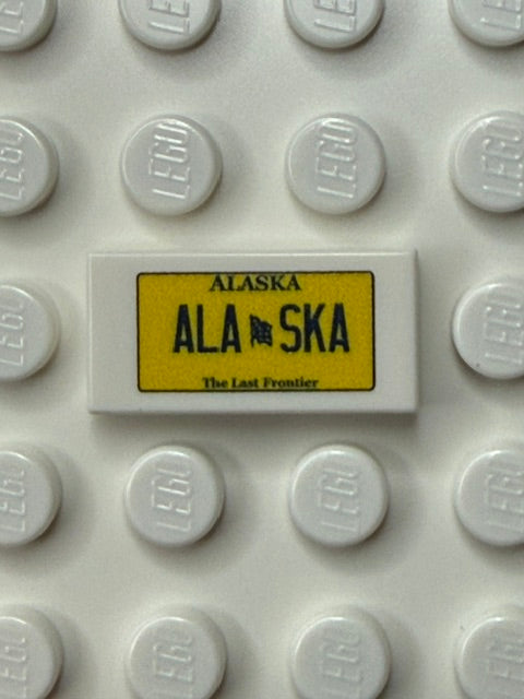 AK: US Based License Plate 1x2 Tile