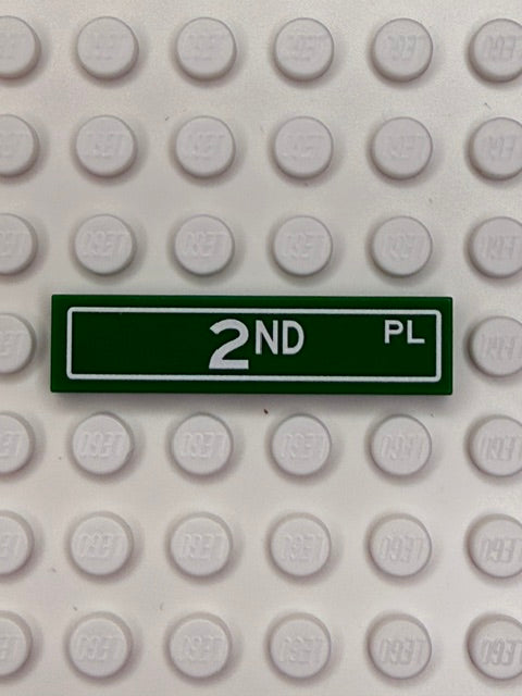Street Sign 1x4 Tile: 2nd Place