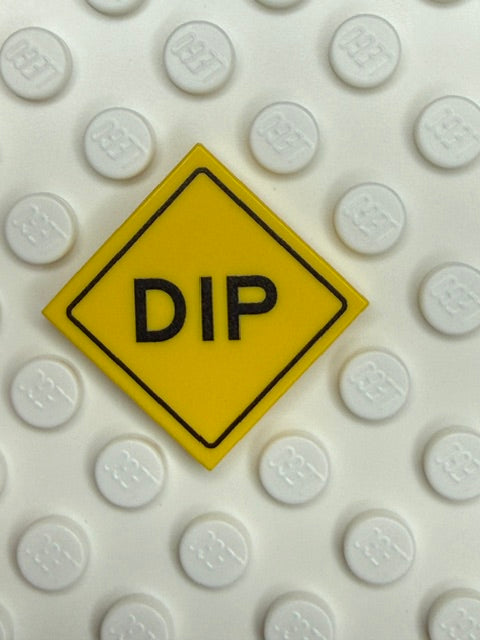 Warning Sign 2x2 Tile: DIP Sign