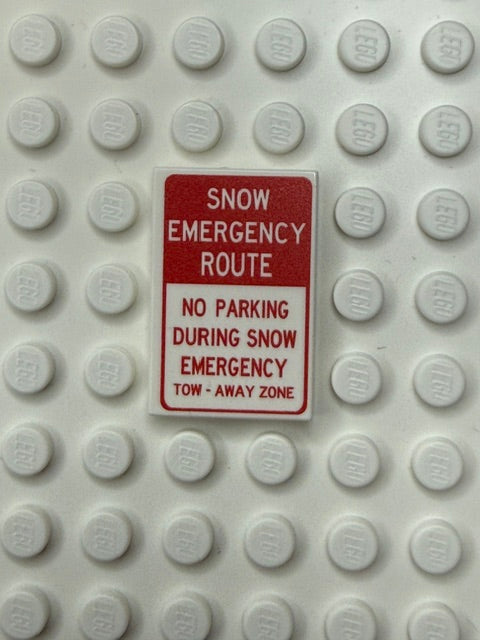 Information Signs 2x3 Tile: Snow Emergency Route