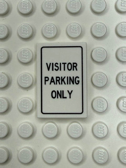 Information Signs 2x3 Tile: Visitor Parking Only