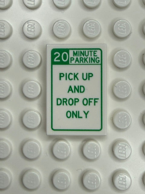 Information Signs 2x3 Tile: Mon Minute Parking