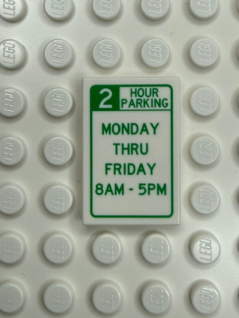 Information Signs 2x3 Tile: 2 Hour Parking