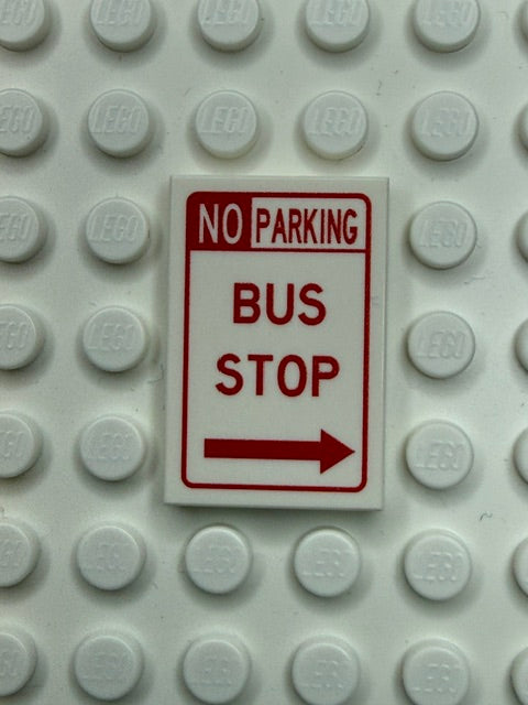 Information Signs 2x3 Tile: No Parking Bus Stop