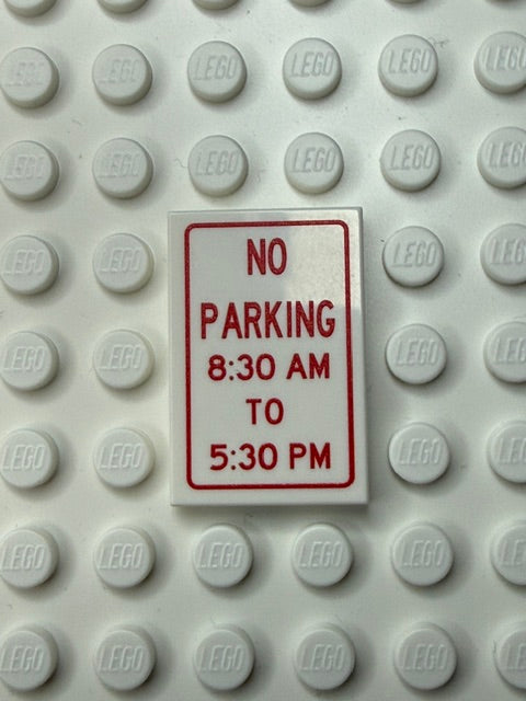 Information Signs 2x3 Tile: No Parking 8:30 AM To 5:30 PM