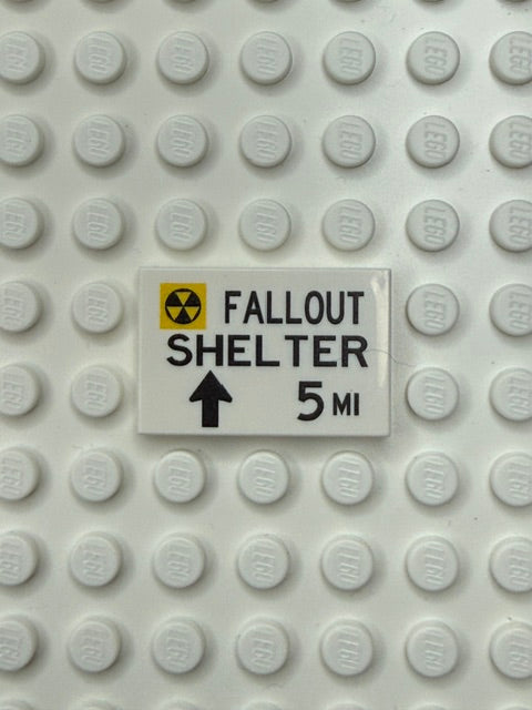 Information Signs 2x3 Tile: Fallout Shelter 5 Mi