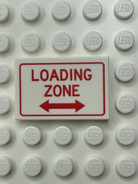Information Signs 2x3 Tile: Loading Zone Double Arrow