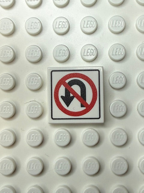 Information Signs 2x2 Tile: No U Turn