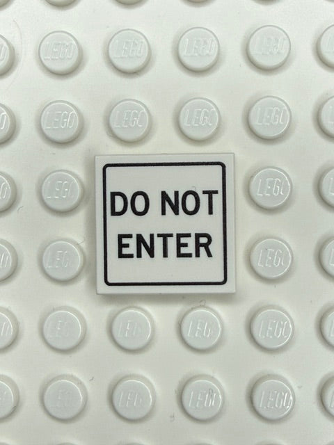 Information Signs 2x2 Tile: Do Not Enter