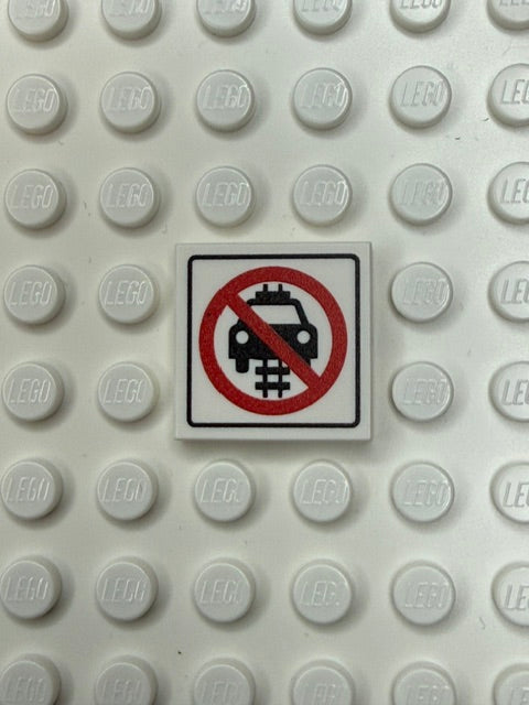 Information Signs 2x2 Tile: Do Not Rid On Rails