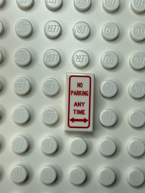 Information Signs 1x2 Tile: No Parking Any Time