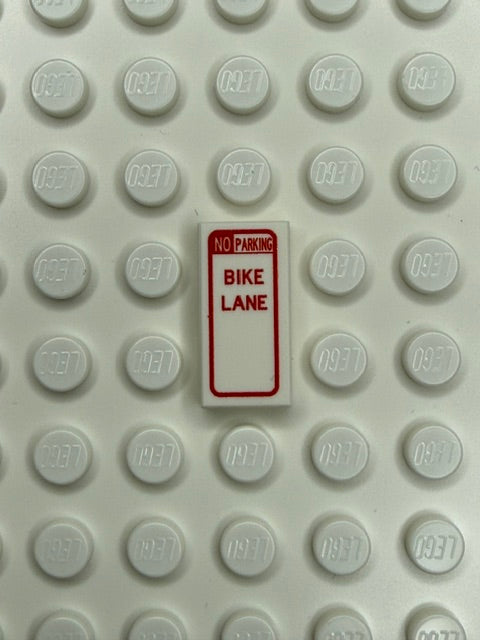 Information Signs 1x2 Tile: Bike Lane