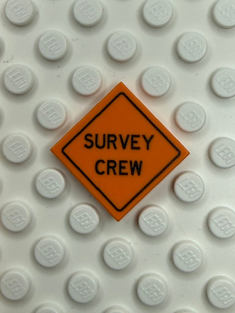 Work Signs 2x2 Tile: Survey Crew