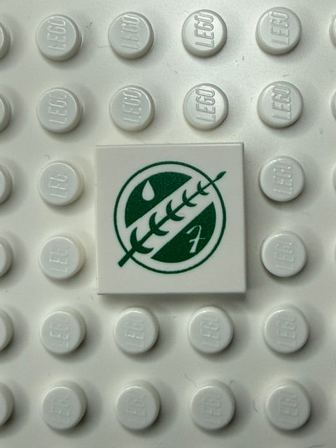 Galaxy Wars Signs and Symbols 2x2 Tile: Fett Dark Green