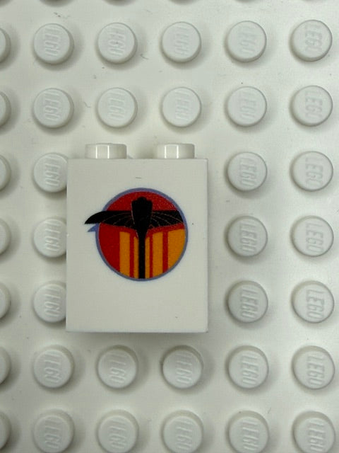Galaxy Wars Signs and Symbols 1x2x2 Brick: Rebel Phantom Left