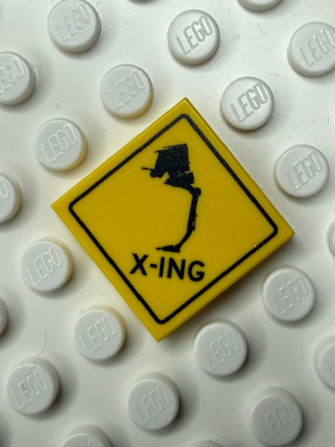 Galaxy Wars Signs and Symbols 2x2 Tile: AT ST Xing