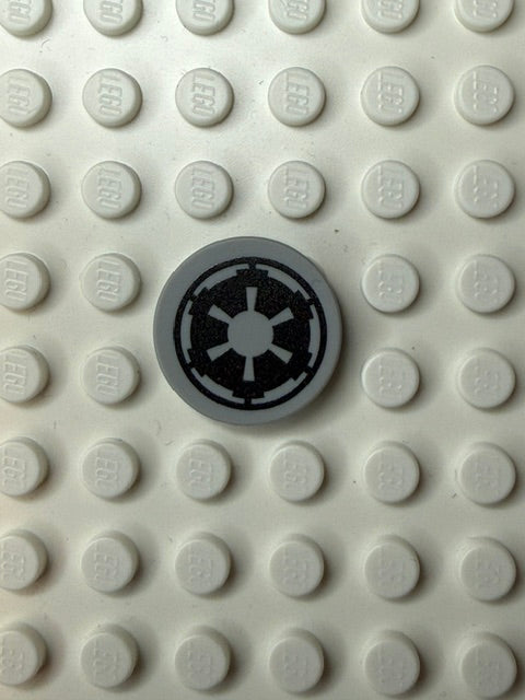 Galaxy Wars Signs and Symbols 2x2 Tile: Galactic Empire Black\LBG