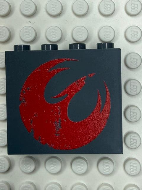 Galaxy Wars Signs and Symbols 1x4x3 Panel: Rebel Phoenix Red\DBG