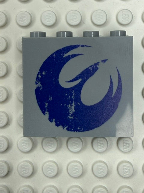 Galaxy Wars Signs and Symbols 1x4x3 Panel: Rebel Phoenix Purple\LBG
