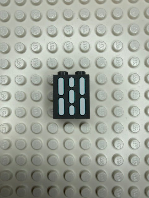 Light Panel 1x2x2 Brick: Dark Bluish Gray 3 Row Panel
