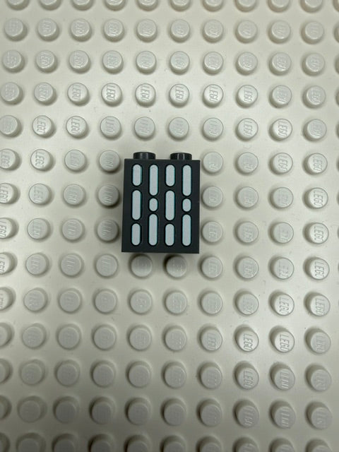 Light Panel 1x2x2 Brick: Dark Bluish Gray 4 Row Panel
