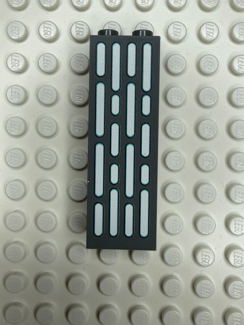 Light Panel 1x2x5 Brick: Dark Bluish Gray 4 Row Panel