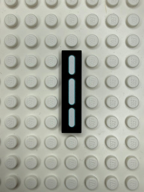 Light Panel 1x4 Tile: Black 3 Row Compatible Panel