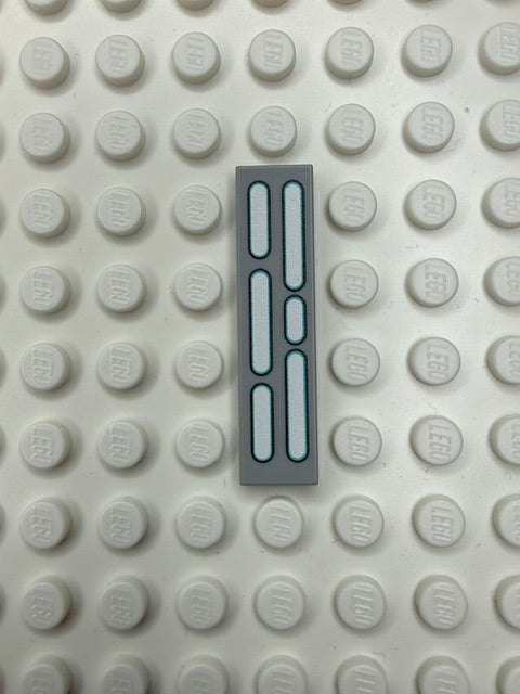 Light Panel 1x4 Tile: Light Bluish Gray 4 Row Compatible Panel