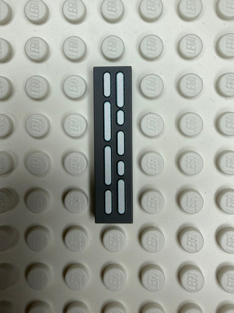 Light Panel 1x4 Tile: Dark Bluish Gray 5 Row Compatible Panel