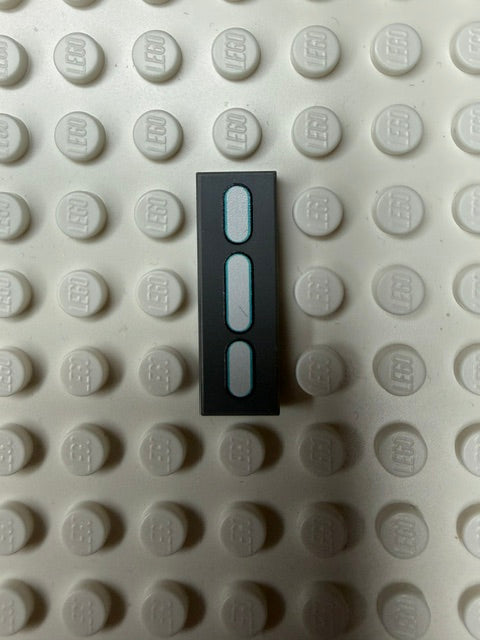 Light Panel 1x3 Tile: Dark Bluish Gray 3 Row Compatible Panel