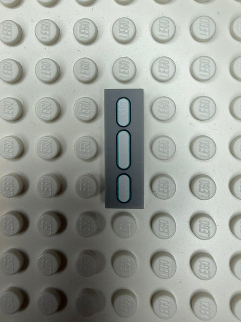 Light Panel 1x3 Tile: Light Bluish Gray 3 Row Compatible Panel