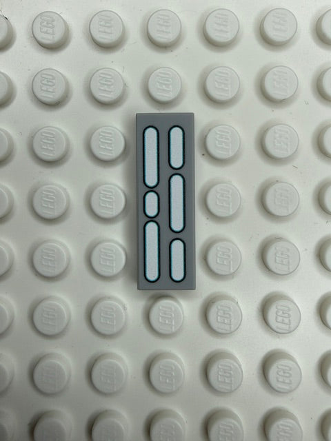 Light Panel 1x3 Tile: Light Bluish Gray 4 Row Compatible Panel