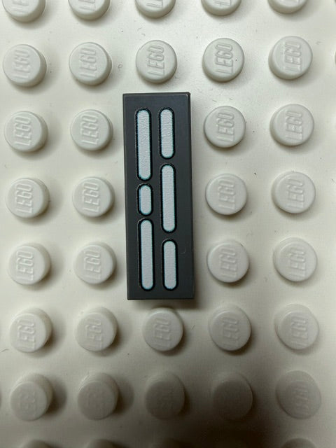 Light Panel 1x3 Tile: Dark Bluish Gray 5 Row Compatible Panel